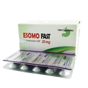 Capsule Esomo-fast 20mg (100pcs) (Esomeprazole Desh Phrm)